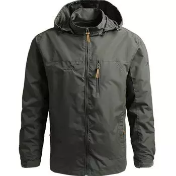 Весенне-осенняя куртка Мужская трендовая куртка для альпинизма Ветровка Спортивная куртка на открытом воздухе M хаки