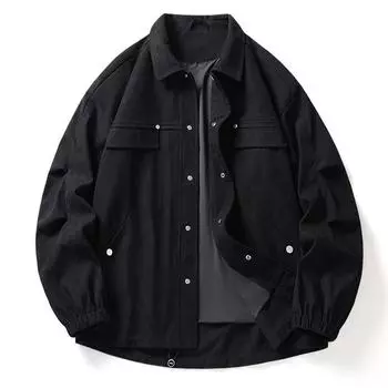 Весенне-осенняя куртка мужская универсальная повседневная ветрозащитная куртка с лацканами уличная одежда однобортное пальто в стиле Харадзюку XS