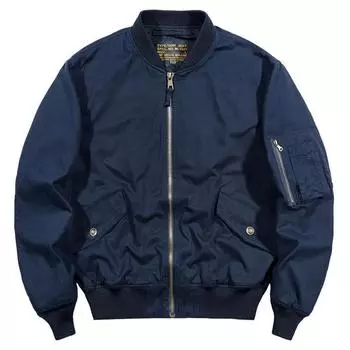 Весенне-осенняя куртка пилота ВВС, мужская бейсбольная куртка с воротником, мужская модная брендовая свободная рубашка большого размера M хаки