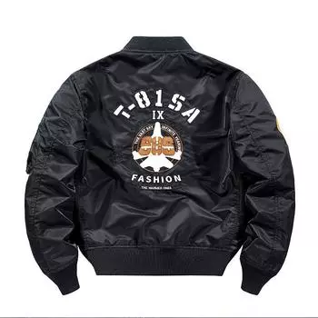 Весенне-осенняя куртка пилота ВВС, мужская куртка с вышивкой в виде локомотива M