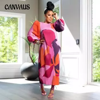 Весенне-осенняя мода для женщин больших размеров с рукавами-фонариками и плиссировкой One Size розовый