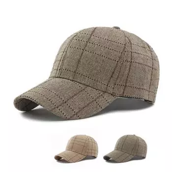 Весенне-осенняя мужская бейсбольная кепка в клетку, женская уличная солнцезащитная шляпа, панамская кепка с хвостиком, шляпы с козырьком кофейный