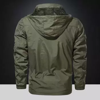 Весенне-осенняя мужская быстросохнущая куртка, ветровка с капюшоном, уличная свободная дышащая повседневная верхняя куртка, тонкая M
