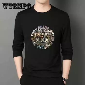 Весенне-осенняя мужская футболка с длинными рукавами, мужское нижнее белье, молодежная нижняя рубашка, мужская верхняя одежда большого размера, футболка, мужская осенняя одежда, футболка XXXXXL