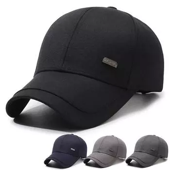 Весенне-осенняя мужская кепка, бейсболка для среднего возраста, кепка с солнцезащитным козырьком для улицы темно-синий