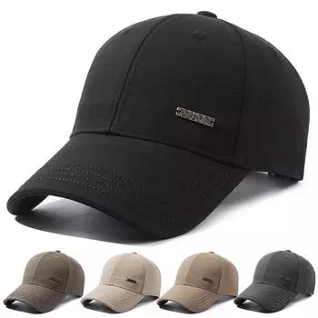 Весенне-осенняя мужская кепка, уличная солнцезащитная шляпа, солнцезащитная бейсболка, солнцезащитный козырек среднего возраста, кепка с козырьком серый