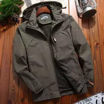 Весенне-осенняя мужская куртка для активного отдыха, ветрозащитная, водонепроницаемая, свободная, большого размера M