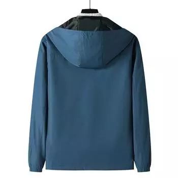 Весенне-осенняя мужская куртка для активного отдыха, спортивный альпинистский костюм, ветрозащитная водонепроницаемая быстросохнущая куртка M синий