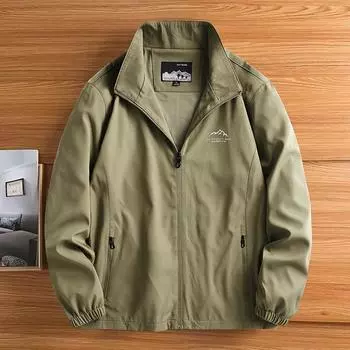 Весенне-осенняя мужская куртка для среднего возраста, водонепроницаемая куртка для кемпинга в горах, функциональная куртка для активного отдыха из Японии и Кореи, быстросохнущая повседневная куртка M серый