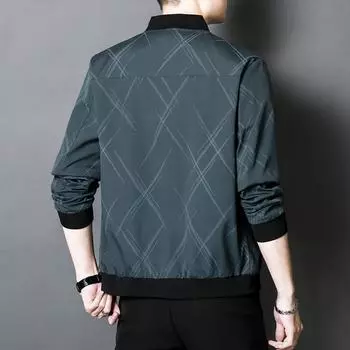 Весенне-осенняя мужская куртка, новая мужская куртка, тонкая корейская версия, тренд, повседневная мода, топ M