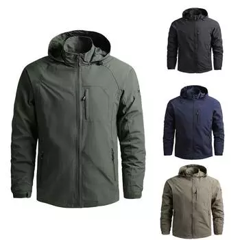 Весенне-осенняя мужская куртка, тонкая куртка для альпинизма и активного отдыха, повседневная спортивная ветровка с капюшоном для мужчин M