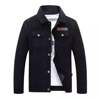 Весенне-осенняя мужская модная вельветовая куртка с лацканами, повседневная мужская куртка для активного отдыха, трендовая M