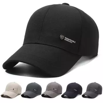 Весенне-осенняя мужская шляпа для улицы, солнцезащитный козырек для среднего возраста и пожилых людей, солнцезащитная кепка Snapback, козырек, шляпа для рыбалки, козырек чёрный