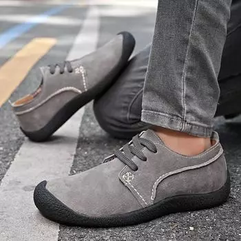 Весенне-осенняя мужская спортивная и повседневная обувь для скалолазания, пешего туризма, альпинизма, больших размеров 46 серый