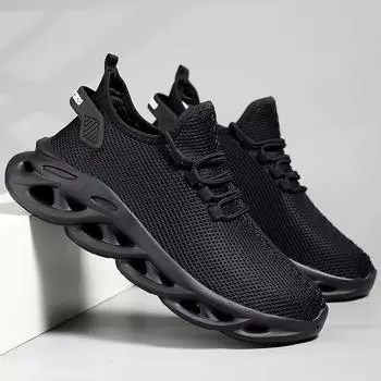 Весенне-осенняя мужская сверхлегкая обувь 39-47, спортивная обувь большого размера на открытом воздухе 39 белый