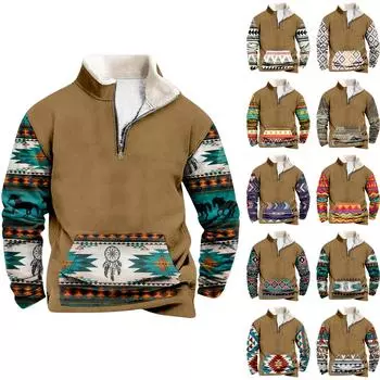 Весенне-осенняя мужская толстовка с воротником-стойкой на открытом воздухе, повседневные свитера, топы L