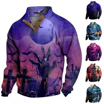 Весенне-осенняя мужская толстовка с воротником-стойкой на открытом воздухе, повседневные свитера, топы XXXL