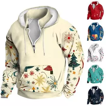 Весенне-осенняя мужская толстовка с воротником-стойкой на открытом воздухе, повседневные свитера, топы L бежевый