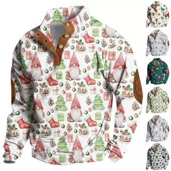 Весенне-осенняя мужская толстовка с воротником-стойкой на открытом воздухе, повседневные свитера, топы L