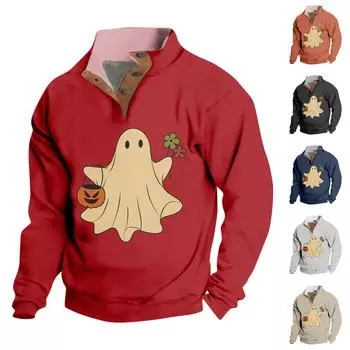 Весенне-осенняя мужская толстовка с воротником-стойкой на открытом воздухе, повседневные свитера, топы S бежевый