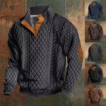 Весенне-осенняя мужская толстовка с воротником-стойкой на открытом воздухе, повседневные свитера, топы XXXL