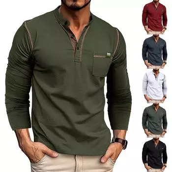 Весенне-осенняя мужская толстовка с воротником-стойкой на открытом воздухе, повседневные свитера, топы L