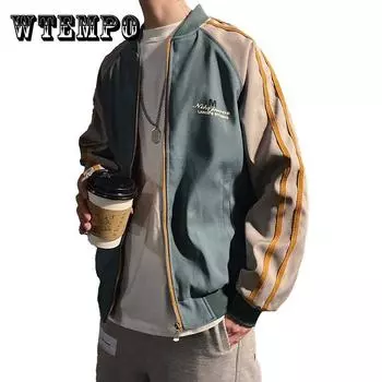 Весенне-осенняя мужская универсальная бейсбольная куртка, свободная студенческая куртка XXXL