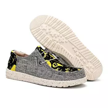 Весенне-осенняя нескользящая обувь для отдыха с мягкой подошвой, обувь для вождения, мужская обувь Lefu, подарок на Хэллоуин 40 чёрный