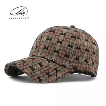 Весенне-осенняя новая бейсболка с жестким верхом, женская кепка с бантом, солнцезащитная шляпа от солнца, тренд Adjustable темно-коричневого