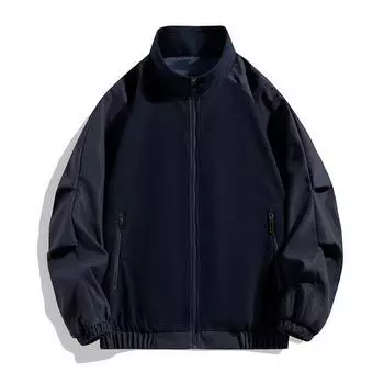 Весенне-осенняя новая модная брендовая вельветовая бейсбольная куртка, молодежная повседневная рубашка, куртка с воротником-стойкой M фиолетовый