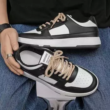 Весенне-осенняя новая повседневная обувь, универсальная модная мужская обувь, молодежная уличная рабочая студенческая спортивная модная обувь 39