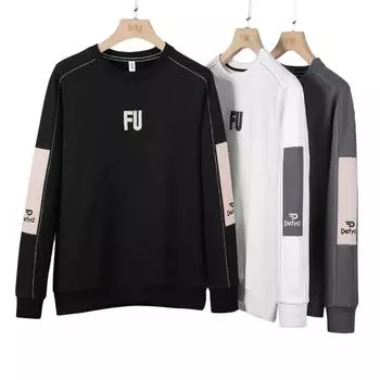 Весенне-осенняя новая толстовка с капюшоном, мужская модная тенденция, свободный топ, одинаковые леггинсы, футболка с длинными рукавами для подростков M