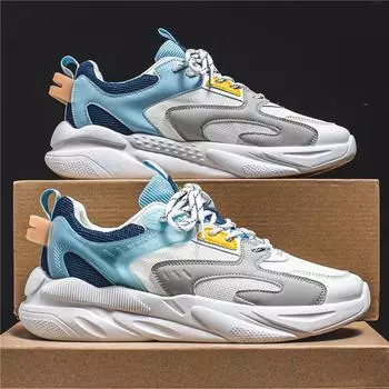 Весенне-осенняя обувь, мужская обувь для весенних досок, обувь с сеткой для бега, студенческая спортивная мужская обувь 39 бежевый