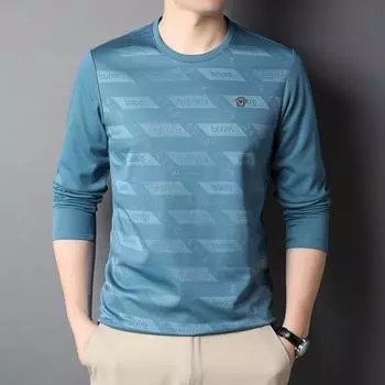 Весенне-осенняя повседневная мужская повседневная толстовка с обычными рукавами без капюшона M