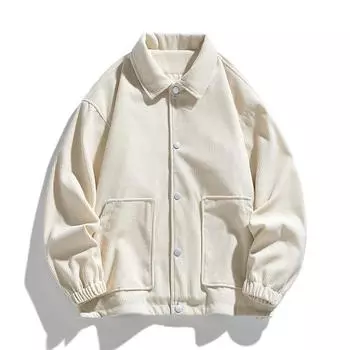 Весенне-осенняя рабочая куртка с капюшоном, новая вельветовая японская ретро универсальная модная верхняя одежда с лацканами M