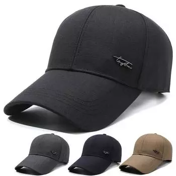 Весенне-осенняя шляпа с длинными полями, мужская уличная бейсболка, солнцезащитный козырек, солнцезащитный крем, шляпы с козырьком среднего возраста, шляпа для рыбалки, козырек чёрный