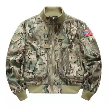 Весенне-осенняя свободная куртка с воротником-стойкой большого размера для молодежи и среднего возраста S