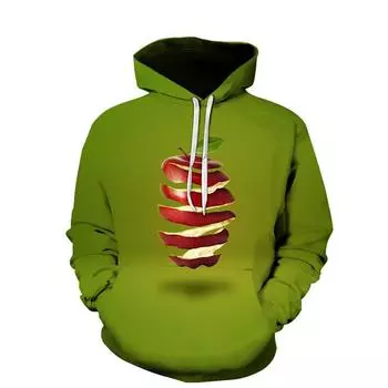 Весенне-осенняя толстовка с капюшоном, 3D цифровая печать, толстовки унисекс, мужские и женские модные свободные пуловеры S