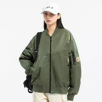 Весенне-осенняя тонкая американская большая бейсбольная куртка, нейлоновая высокотехнологичная свободная винтажная летная куртка для пар с тремя элементами защиты S
