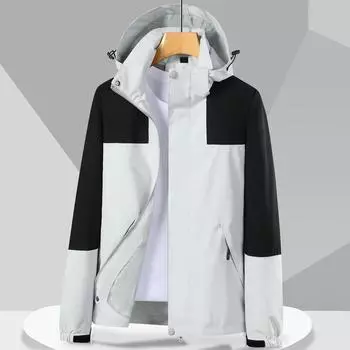 Весенне-осенняя уличная мужская куртка в тон, тонкая куртка с капюшоном, водонепроницаемая и ветрозащитная женская теплая куртка, куртка для альпинизма XS