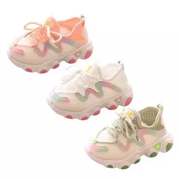 Весенне-осенняя уличная обувь для девочек 1–5 лет, дышащие кроссовки 30