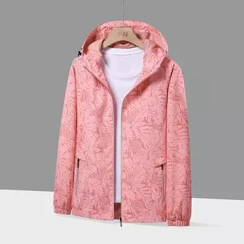 Весенне-осенняя ветрозащитная и водонепроницаемая камуфляжная дышащая куртка, спортивный костюм для бега и альпинизма S чёрный