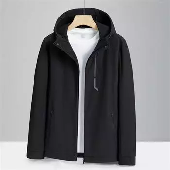 Весенне-осенняя водонепроницаемая ветрозащитная мягкая куртка с капюшоном для мужчин и женщин, тонкая однослойная куртка для альпинизма на открытом воздухе M