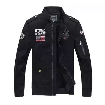 Весенне-осенняя военная рабочая куртка мужская Plus Velvet мужская повседневная куртка Air Force One M