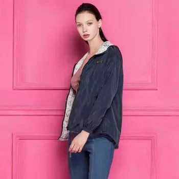 Весенне-осенняя женская базовая куртка-бомбер с карманом на молнии с капюшоном, двухсторонняя одежда с мультяшным принтом, верхняя одежда, свободное пальто XS чёрный