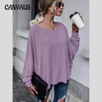 Весенне-осенняя женская блузка, однотонный свободный топ с длинными рукавами и завязками S серо голубой