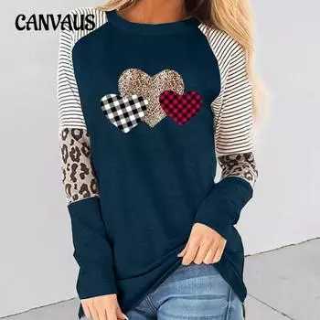 Весенне-осенняя женская блузка с длинным рукавом, повседневный свободный топ с круглым вырезом S чёрный