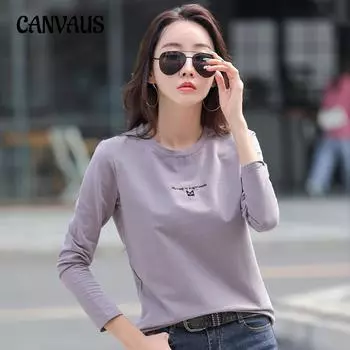 Весенне-осенняя женская блузка с модным принтом, тонкая и тонкая блузка с длинными рукавами, нижняя рубашка S фиолетовый