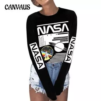 Весенне-осенняя женская блузка с принтом, футболка с круглым вырезом и длинными рукавами S серый