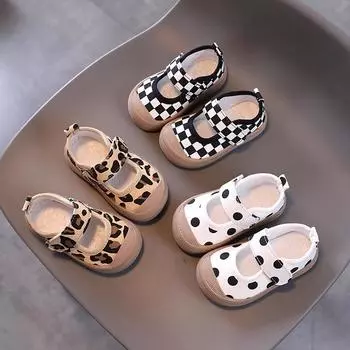 Весенне-осенняя женская детская обувь. Детские парусиновые туфли на мягкой подошве. Детская тканевая обувь. Обучающая прогулочная обувь. Мужские одинарные туфли. 17 чёрный